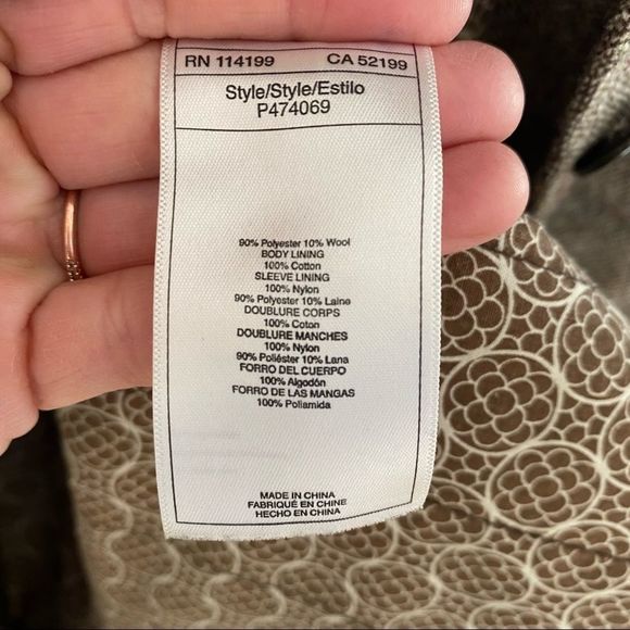 Roxy tweed winter jacket size small - Picture 9 of 10